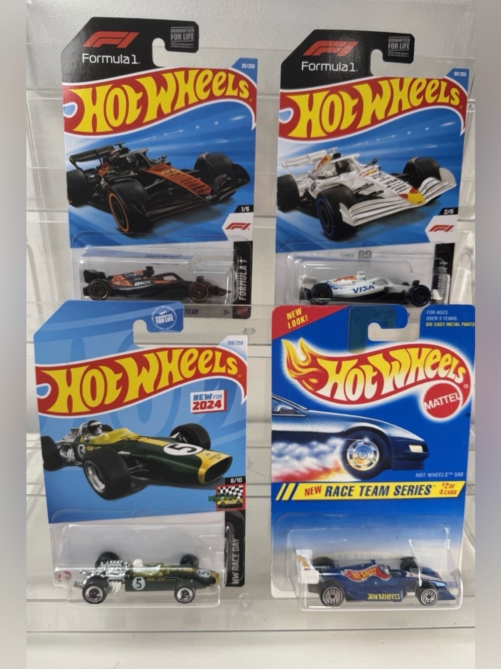 🏎️🏎️ NIB Hot Wheels Lotus Type 49 McLaren Formula 1 F1 Visa Cash App Racing Team